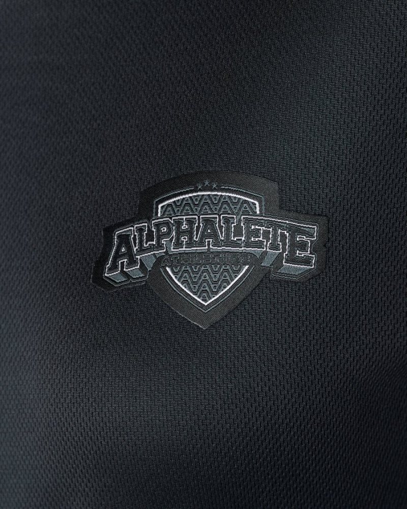 Alphalete Varsity Crop Naisten Paidat Mustat | PEZXY-4568