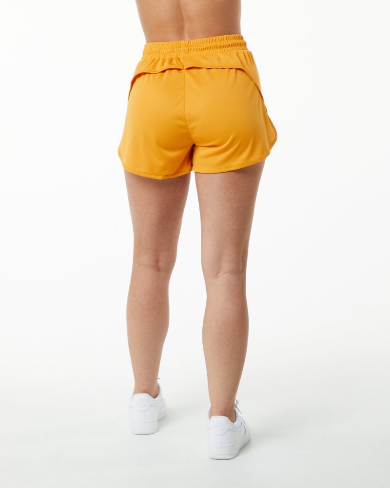 Alphalete Varsity Lyhyt 3.25" Naisten Shortsit Marigold | XUBSE-0981