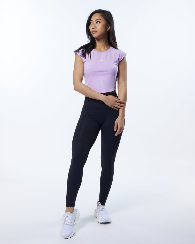 Alphalete Velocity Crop Tee Naisten Paidat Laventeli | RETLA-7203