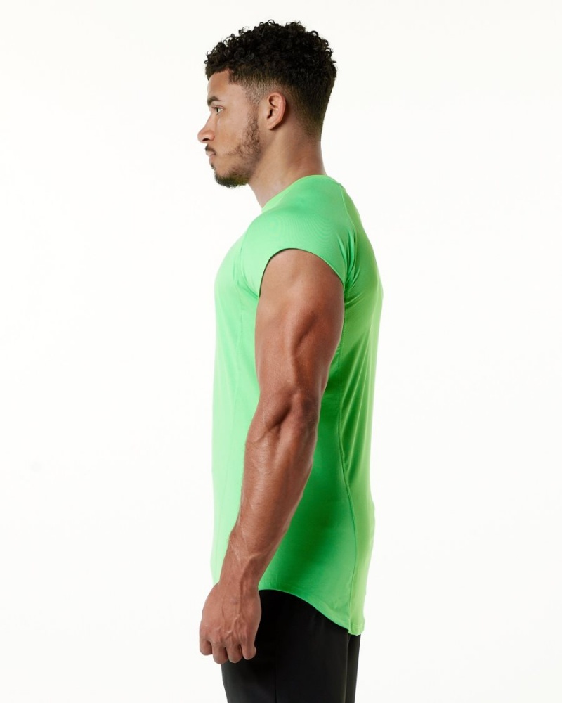 Alphalete Velocity Hihattomat Tee Miesten Stringers Vihreä | KLTAP-6417