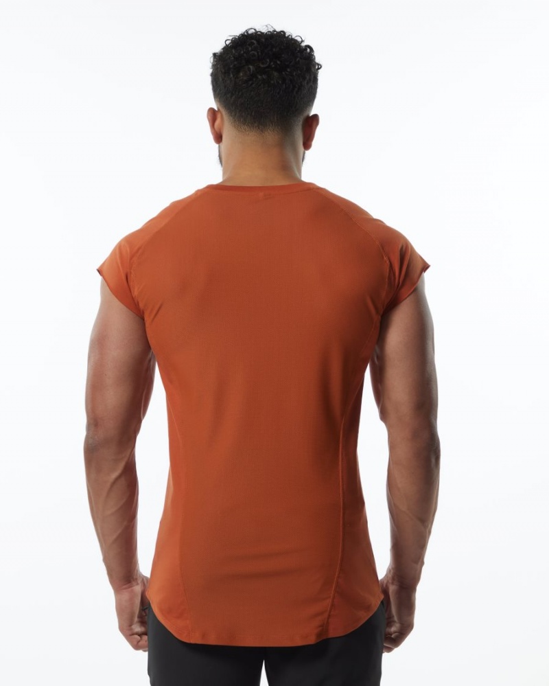 Alphalete Velocity Hihattomat Tee Miesten Stringers Sour Tangerine | BYPWE-5316