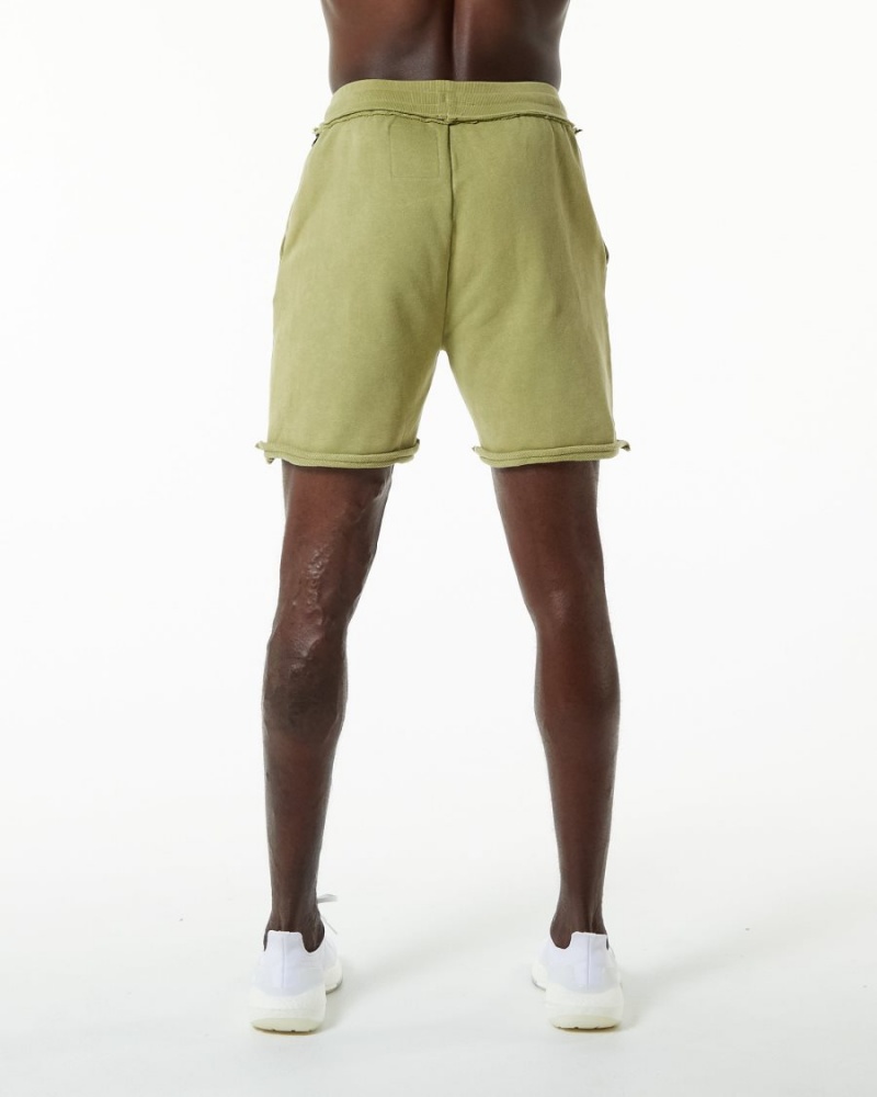 Alphalete Very Terry Lyhyt Miesten Shortsit Vihreä | LUXQS-1563