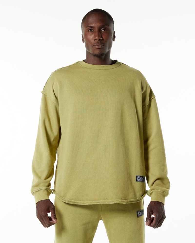 Alphalete Very Terry Pullover Miesten Takit Vihreä | DHWMU-0731