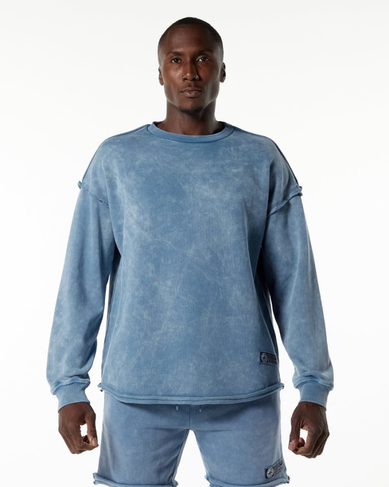 Alphalete Very Terry Pullover Miesten Takit Sininen | ZXBIL-4083