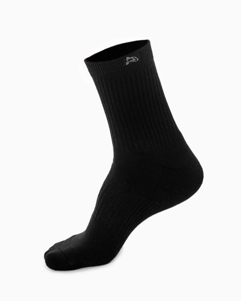 Alphalete Wolf Head Crew Sock 3pk Miesten Asusteet Mustat | FKMIS-9843