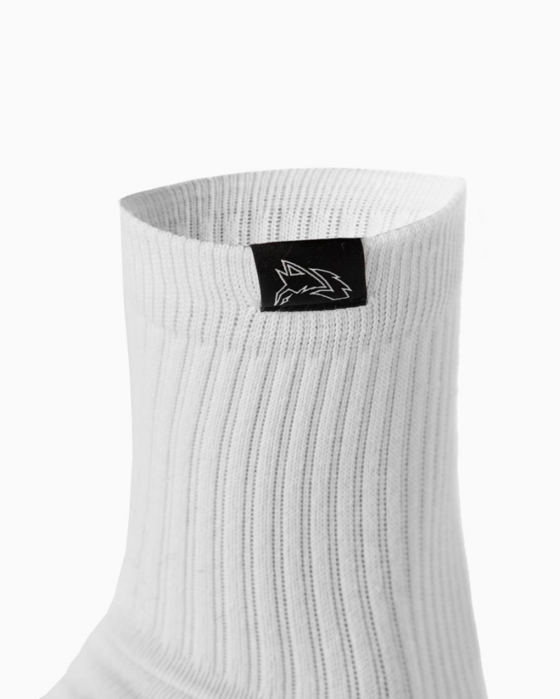 Alphalete Wolf Head Crew Sock 3pk Miesten Asusteet Valkoinen | VHTYK-8540