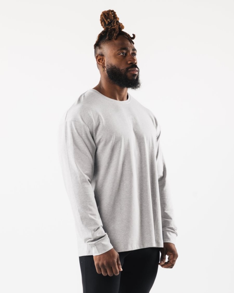 Alphalete Wolf Head LS Tee Miesten Paidat Harmaat | OUIES-6891