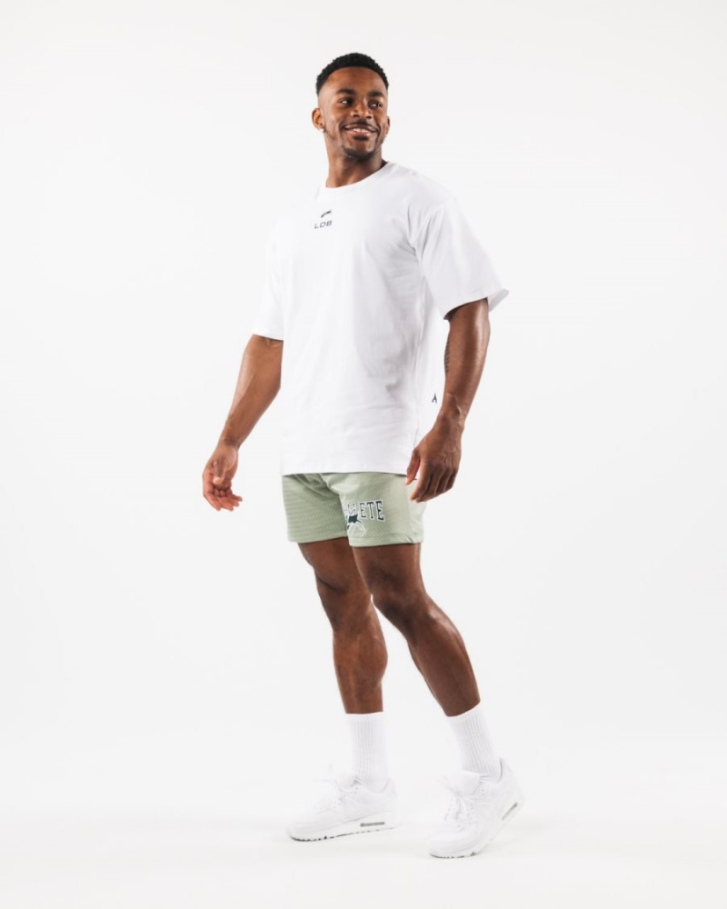 Alphalete Wolf Head Mesh Lyhyt 6" Miesten Shortsit Sage | BLNUH-9842