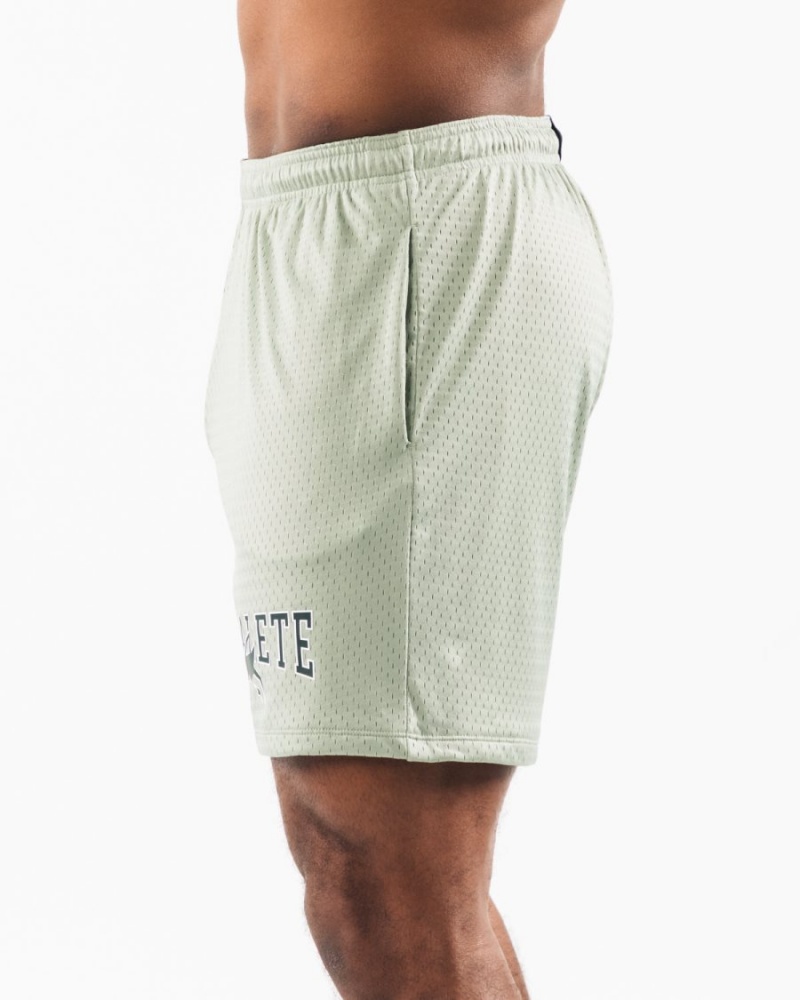 Alphalete Wolf Head Mesh Lyhyt 6" Miesten Shortsit Sage | BLNUH-9842