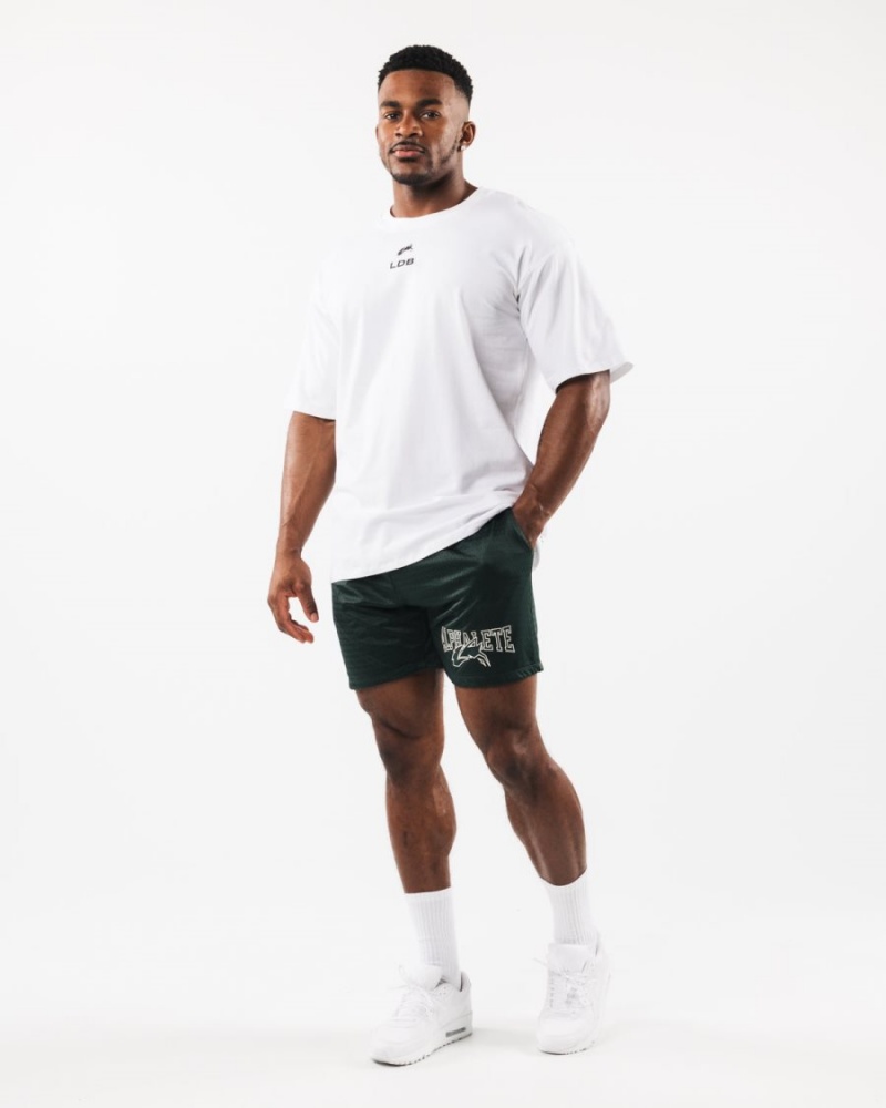 Alphalete Wolf Head Mesh Lyhyt 6" Miesten Shortsit Evergreen | VMUSP-4156