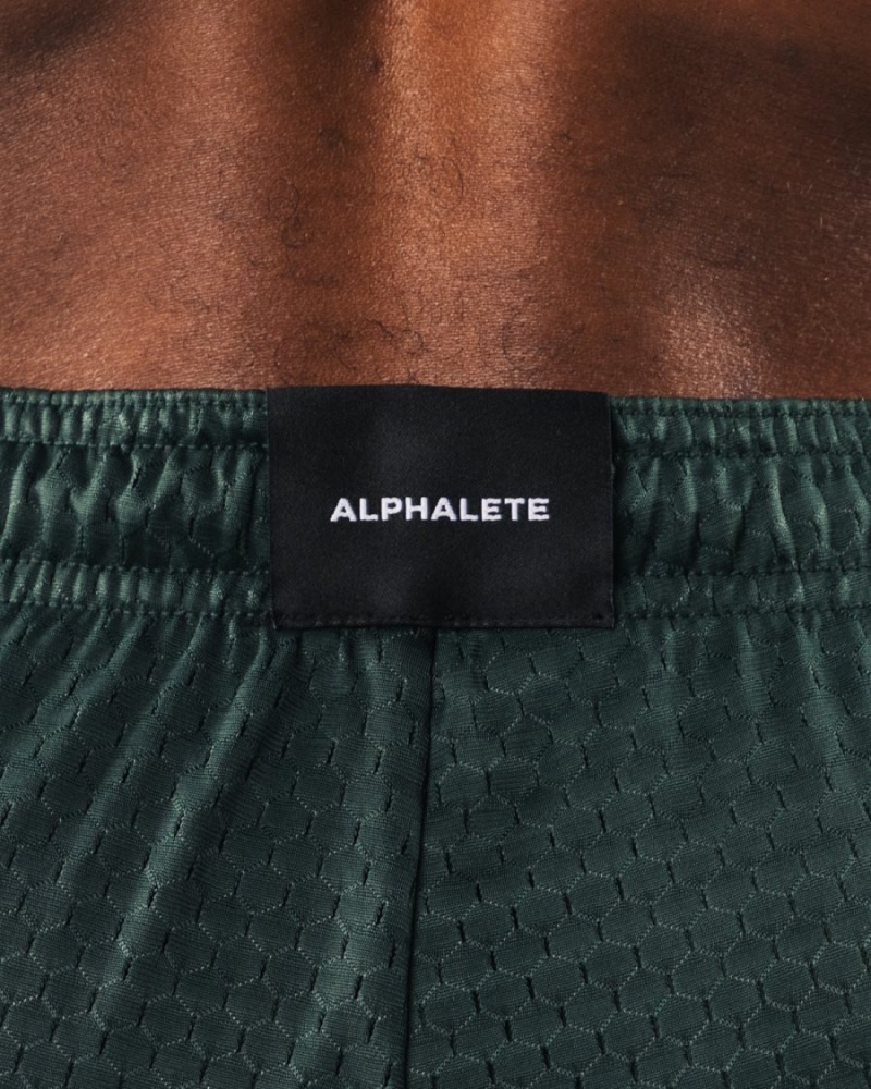 Alphalete Wolf Head Mesh Lyhyt 6" Miesten Shortsit Evergreen | VMUSP-4156