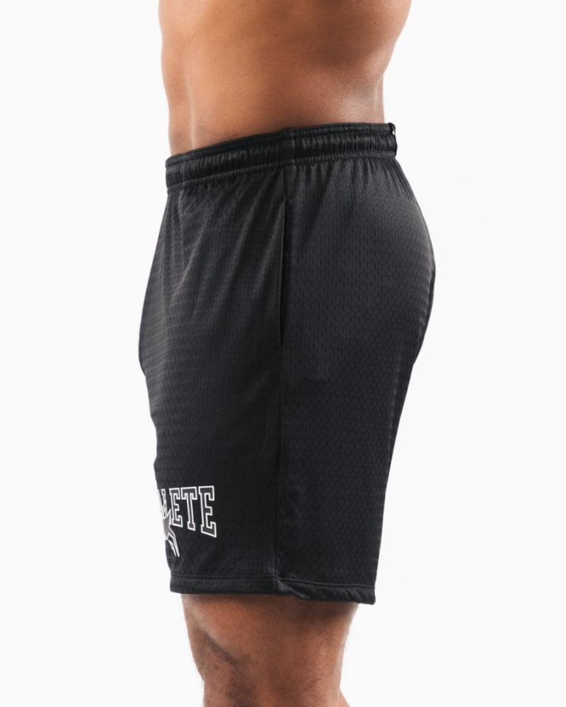 Alphalete Wolf Head Mesh Lyhyt 6" Miesten Shortsit Mustat | MHOKX-1079