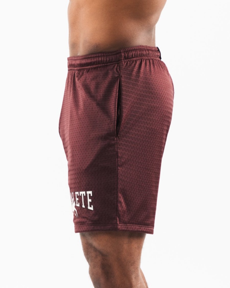 Alphalete Wolf Head Mesh Lyhyt 6" Miesten Shortsit Sangria | LWVDU-4709