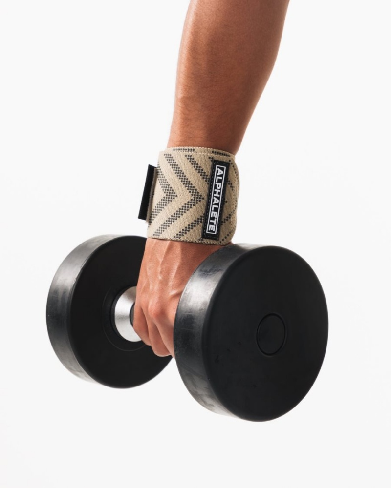 Alphalete Wrist Wraps Miesten Asusteet Linen | ITLEQ-6890